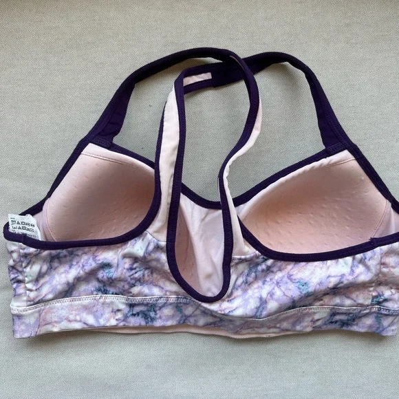 Brooks marbled purple sports bra - Picture 2 of 4